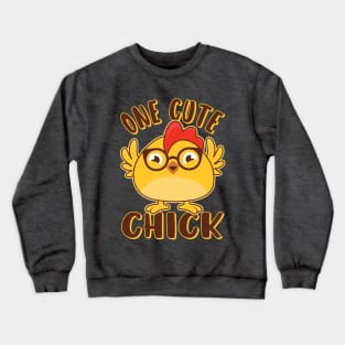 One Cute Chick Kawaii Chicken Baby Crewneck Sweatshirt